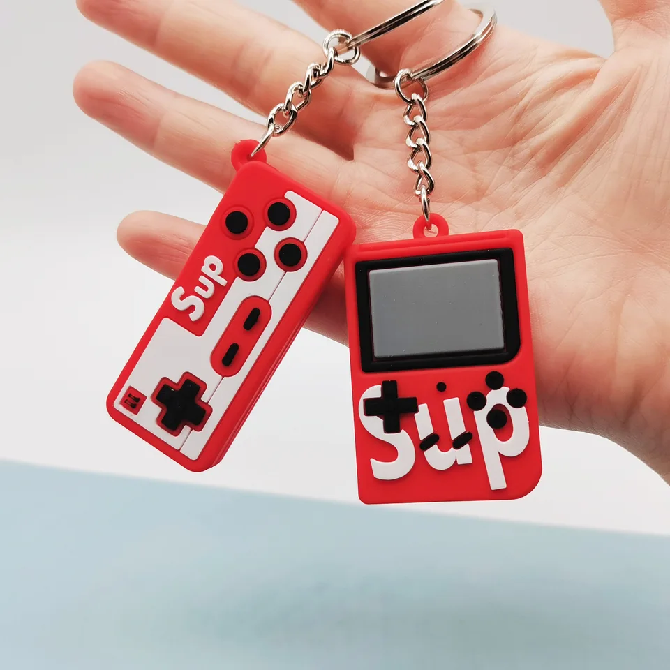 Porte-clés Manette De Jeu Rétro - Lot De 8 Couleurs, Design Vintage Console (4,5 X 3,5 Cm)