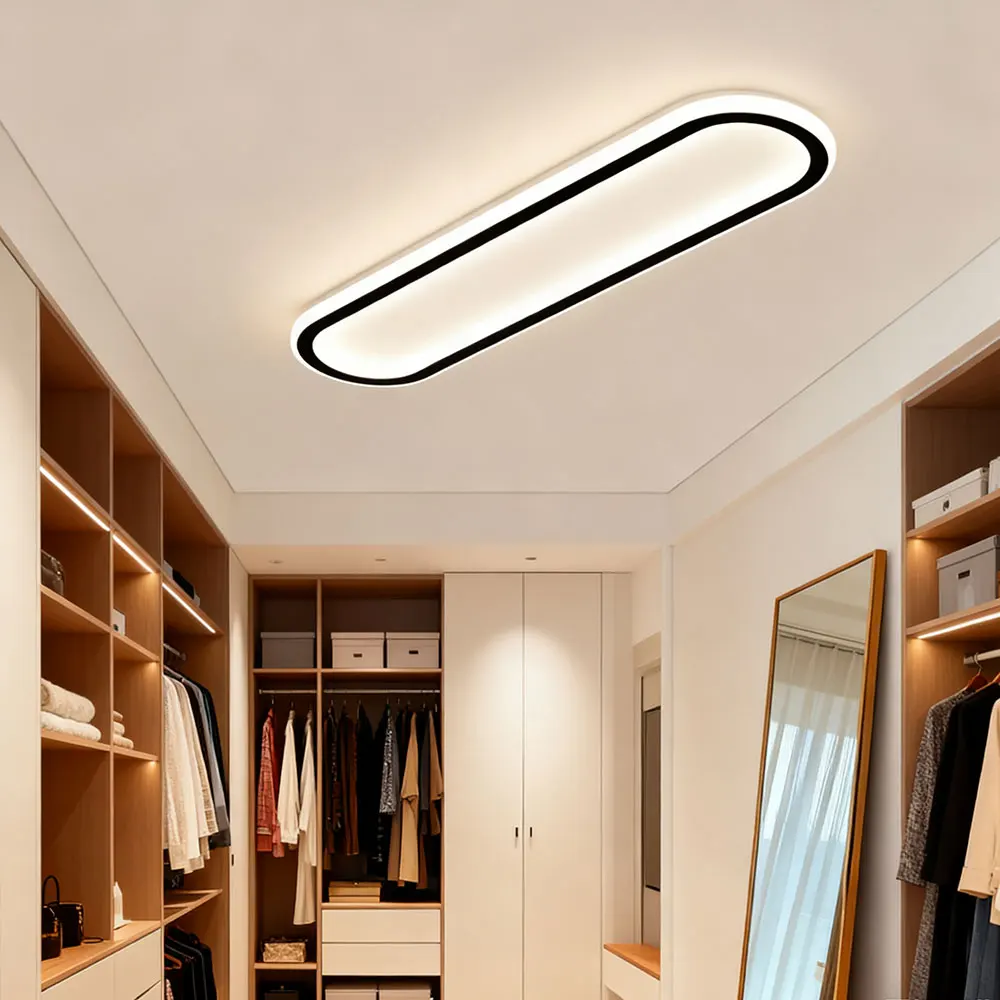 DINDALLED โคมไฟเพดาน LED ดีไซน์เรียบง่ายสำหรับห้องนั่งเล่นห้องรับประทานอาหารห้องนอนทางเดินทางเดินตกแต่งบ้านโคมไฟ 1