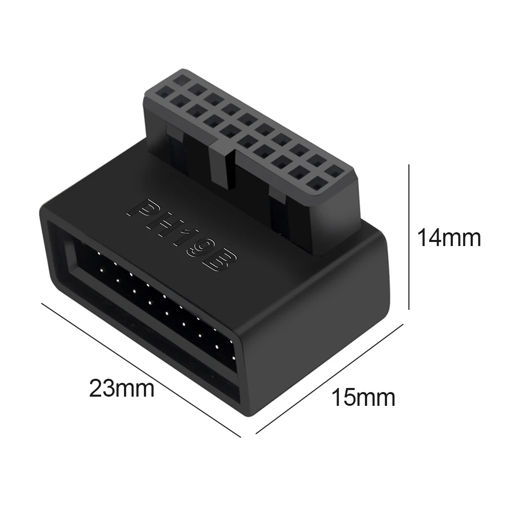 ATX 24 Pin a 90 gradi adattatore per spina di alimentazione scheda madre scheda madre cavo di alimentazione connettori accessori di montaggio modulari fai-da-te  7