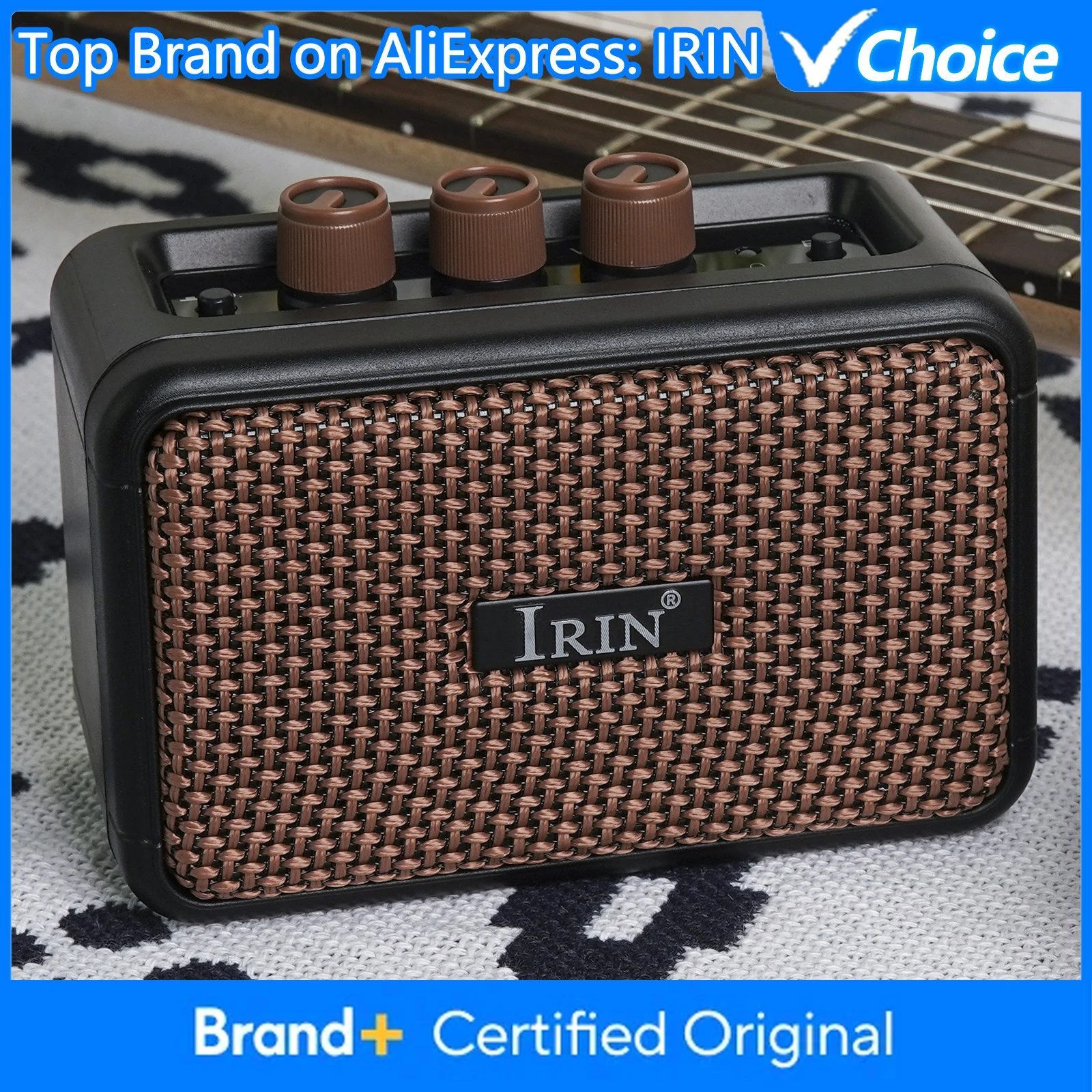 IRIN Electric Guitar Amplifier AG-01 5W Bluetooth Acoustic Guitar Speaker Portable Mini Instrument Amplifier Amp Accessories