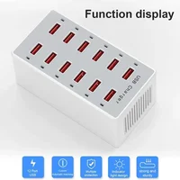 USB Charging Station 60W 12-Ports USB Wall Charger for Multiple Devices Charging Power USB Charger Hub Charging Block Desk - Image 3