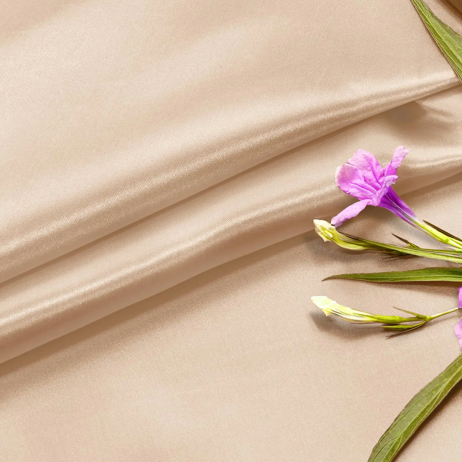 Luxurious Silky Satin Fabric for Elegant Creations, Smooth and Shiny Material for Wedding Attire, Fashion Design, and Creative Projects