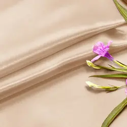 Luxurious Silky Satin Fabric for Elegant Creations, Smooth and Shiny Material for Wedding Attire, Fashion Design, and Creative Projects (Champagne)