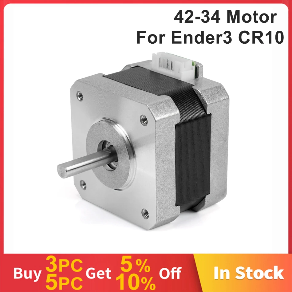 Motor de Passo para Impressora 3d Eixo x Eixo z Step-motor para Ender Ender3 v2 Ender3 Pro Ender5 Cr10 Peças de Reposição 4234