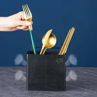 Square stainless steel chopstick barrel hanging vertical chopstick holder chopstick cage chopstick barrel drain chopstick cage 1