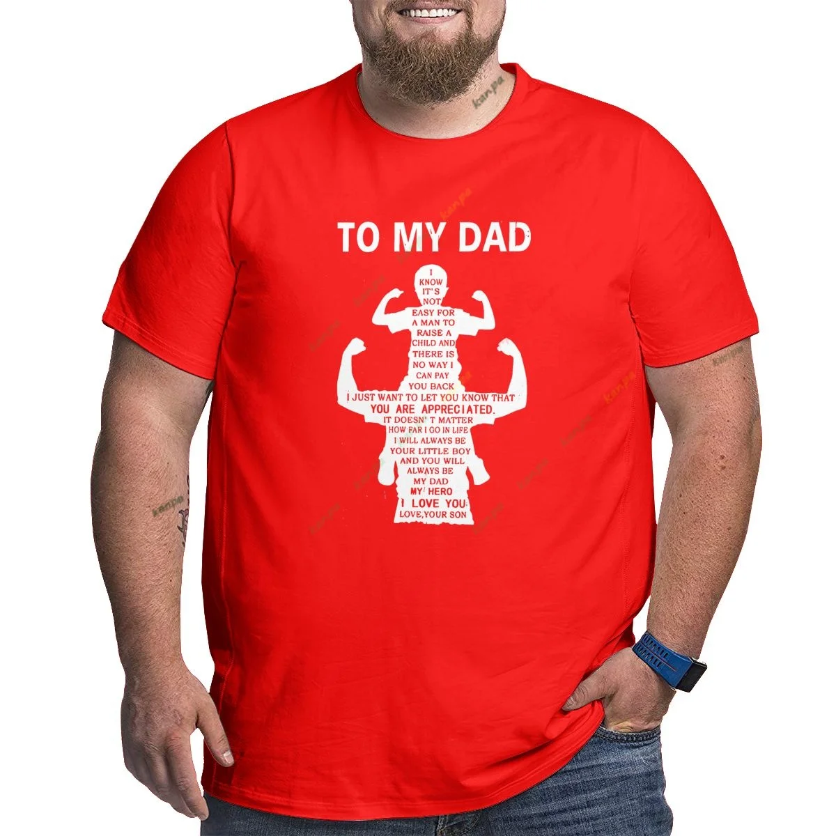 

Футболка мужская с принтом на День отца, модная тенниска с коротким рукавом, очень большой размер 6XL, летняя одежда