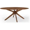Crossroads 71" Oval Wood Dining Table 1
