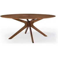 Crossroads 71" Oval Wood Dining Table 1