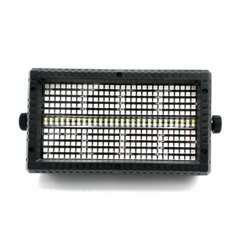 RGB 화이트 8000K 4 파티션 DMX 슈퍼 브라이트 Dj 워시 바 스트로브 스테이지, 사용하기 쉬운 EU 플러그, 60W Mni LED 스트로브, 3 인 1, 8 파티션