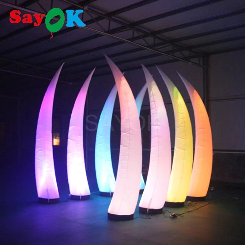 

Светодиодная надувная конусная модель SAYOK 2 м/2,5 м/3 м, надувная столбик для свадебной вечеринки, мероприятий, шоу, декора