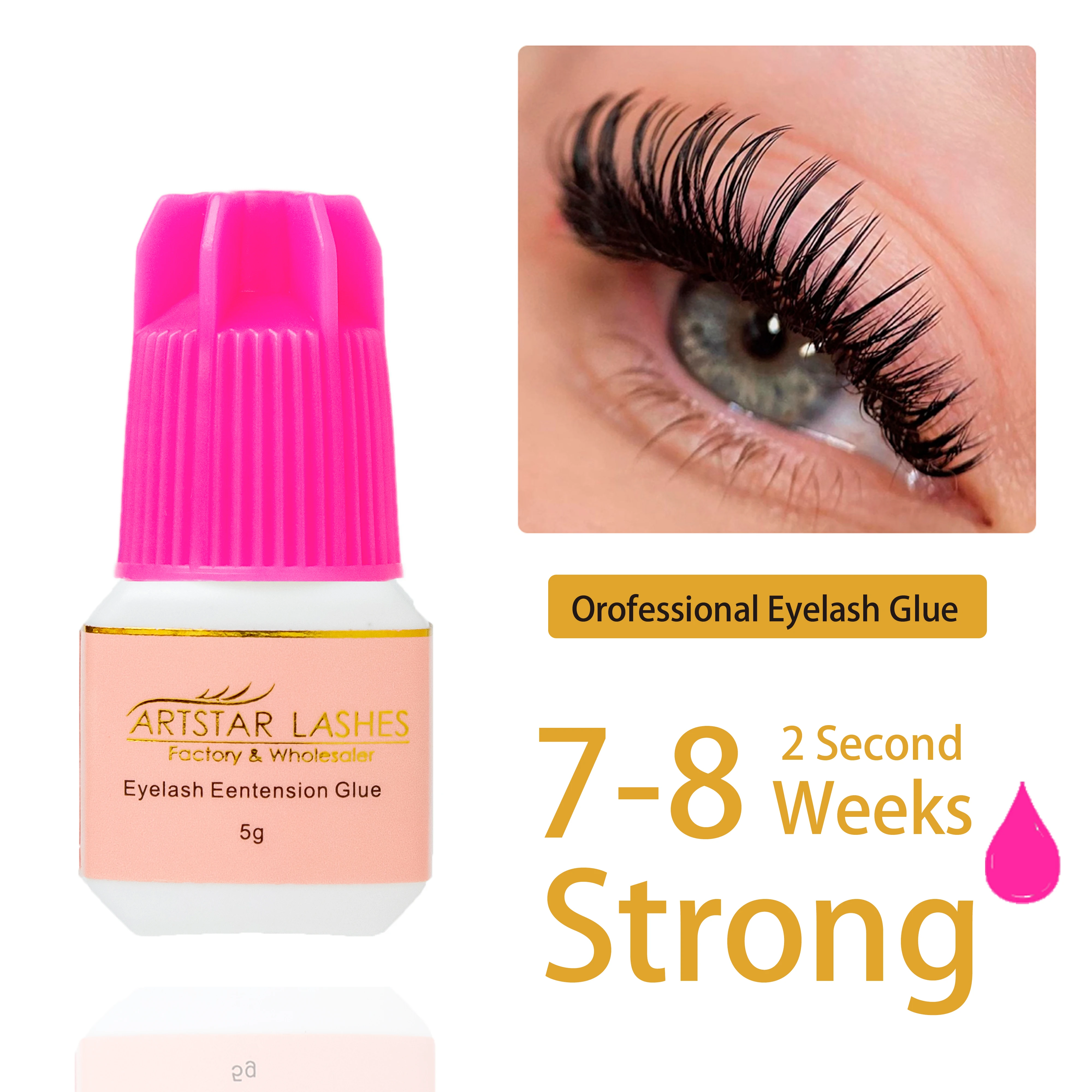 Wholesale Eyelash Glue Waterproof And Oilproof Fast Dry Clear /pink