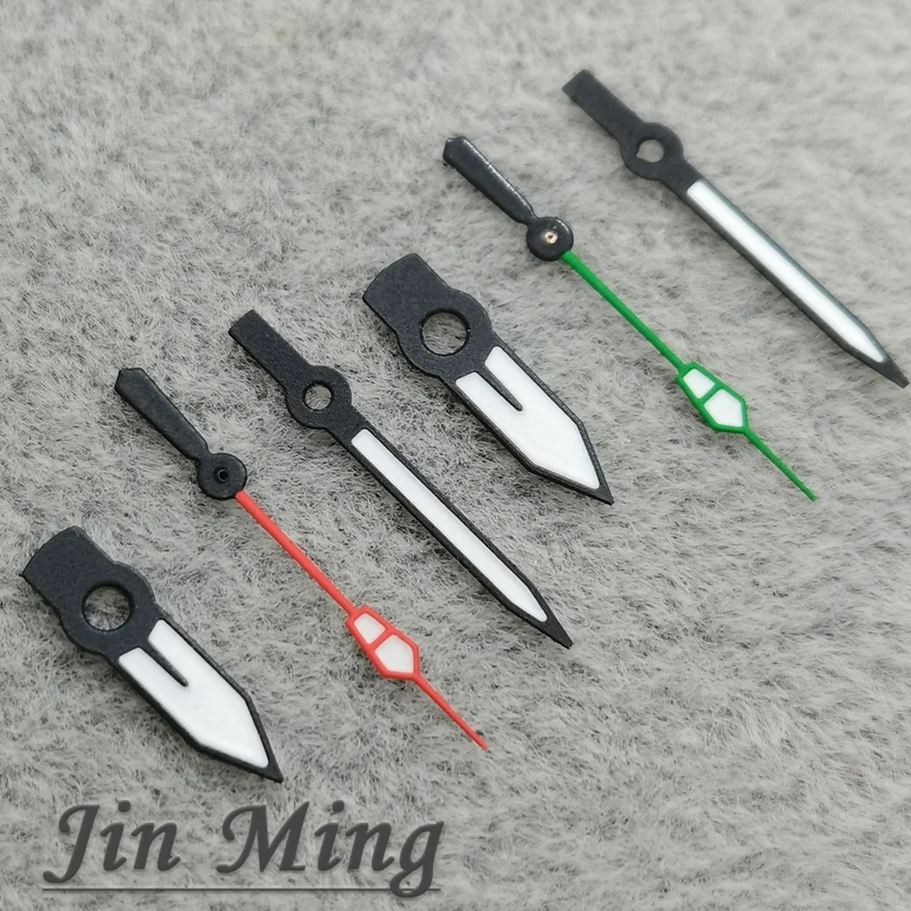 High-Quality Luminous Green and Silver Watch Hands