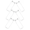 6 Pcs Coin Storage Tube Clear Holder Collection Organizer Capsules Containers with Lids Dispenser Counter Tubes 1