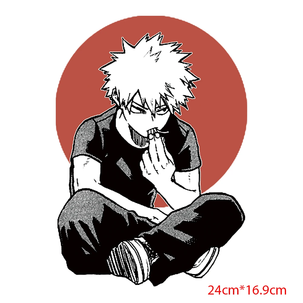 Popular Iron Sew On Anime patches - My hero Academy-Katsuki Bakugo