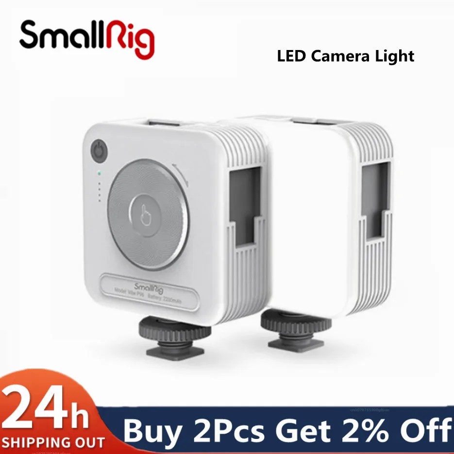 Smallrig P96 Video Led Light Led Camera Light 2200Mah 2700K-6500K White Panel Light Per Fotografia Video Lighting 3287