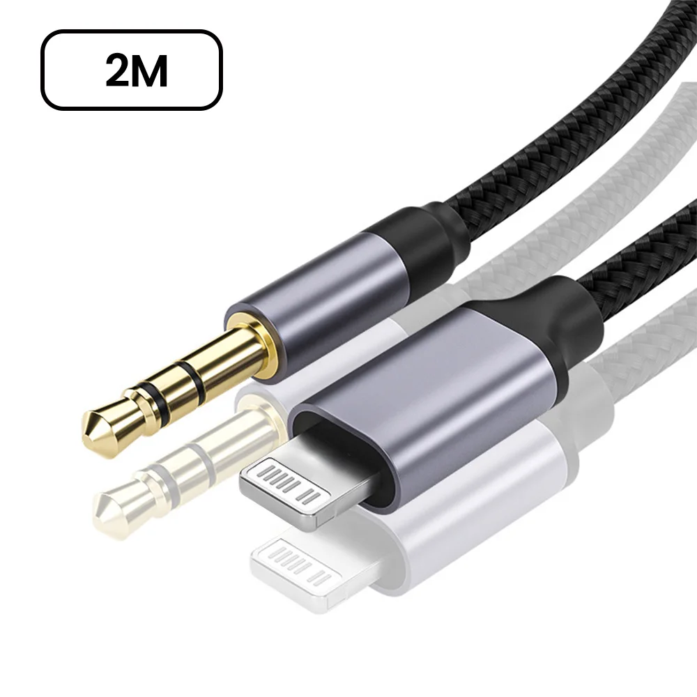 Elough 3.5mm to Lightning Male Aux Audio Cable for Headphones and Speakers
