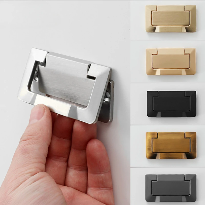 

Cabinet Pulls door drawer flat dark handle punch free invisible handle TV cabinet handle bedside table hidden hand