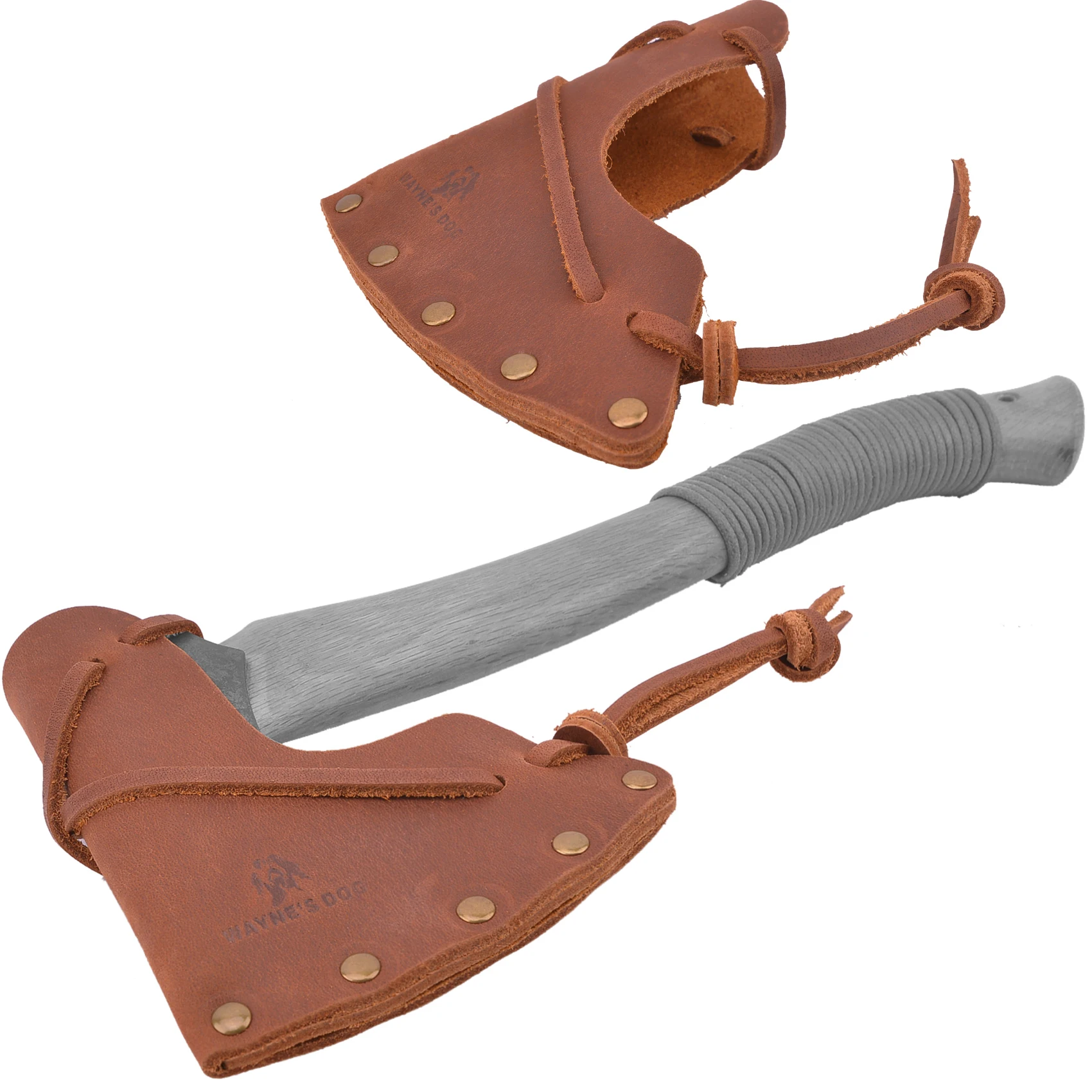 

Wayne's Dog NEW Leather Axe Holder Hatchet Blade Protection Cover Sheath Camping Ax Cover Sleeve