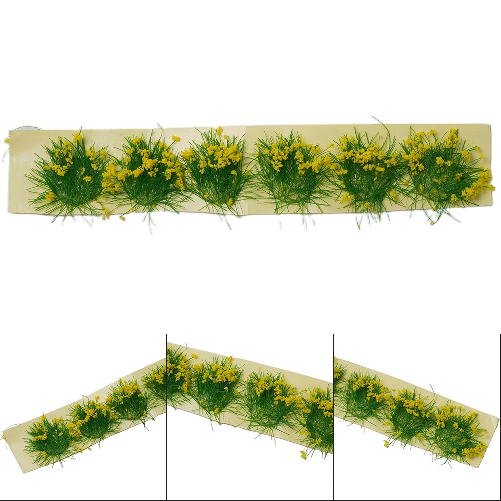 Model Flower Grass Tufts Diorama Elements Self Adhesive Wargame