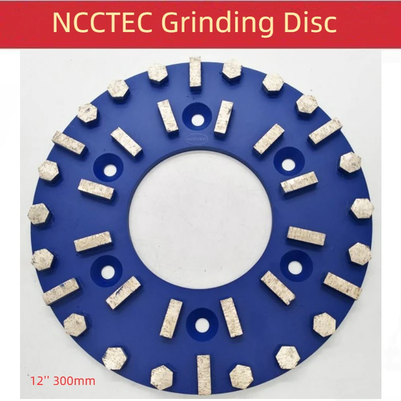 

[ Hexagon and Long Segments] 12'' Diamond Grinding Wheel 300mm Granite Concrete Epoxy Floor Polishing Discs Disks Plates Tools