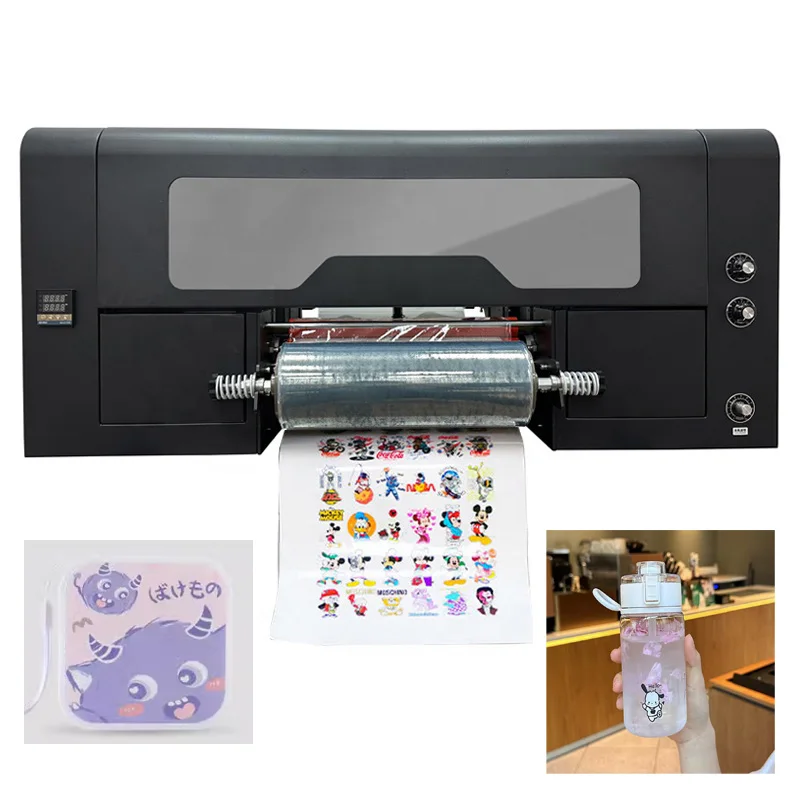 

Popular A3 UV DTF Printer Transfer Sticker AB Film Cups Bottle Glass Metal UV Print Machine