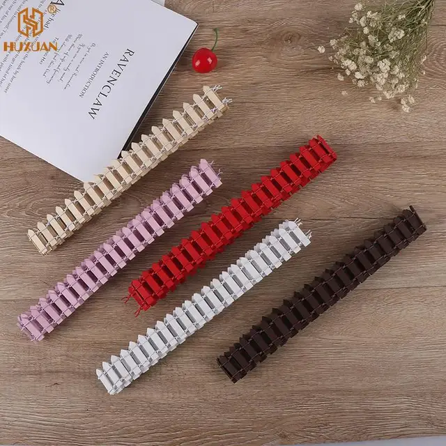 Fa Kerti Kerítés Épületek Gát Akadályokhoz Kézműves Miniatűr Kerítések Tündérkert - Image 4