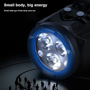 Hat Clip Light USB C Rechargeable with Clip Hands-Free Flashlight IPX4 Waterproof 3 Light Modes for EDC Camping Hiking Emergency 2