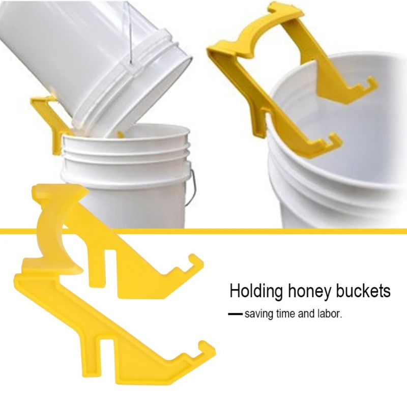 

1PCS Beekeeping Honey Gallon Bucket Holder Plastic Bracket Rack Frame Grip Lift Bees Tools Apicultura Equipment Supplies Honey