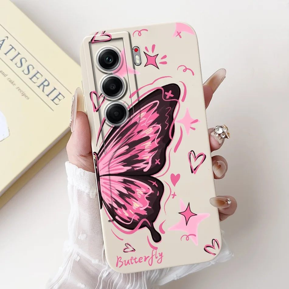 Elegant Butterfly Floral Soft Silicone Phone Case and Bumper