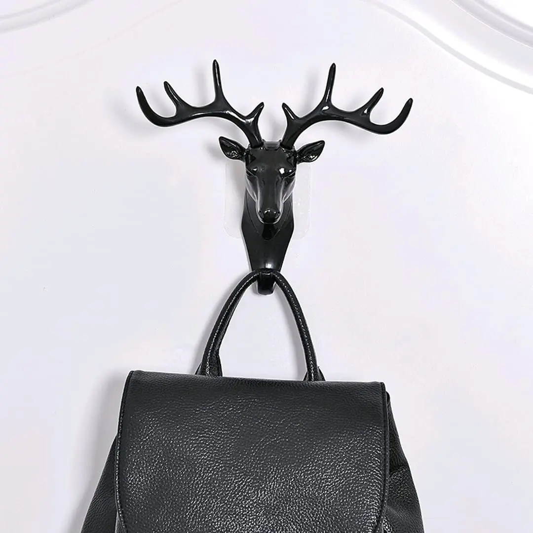 Antler American Style Home Decoration Hook Wall Shelving Wall Hanging Creative Wall Personality Deer Head Wall Key Holder 6