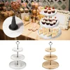 3 Layer Wood Cake Display Cupcake Tray for Stand Snack Dessert Wedding Party Table Birthday Round Tiered Dessert Serving Tray 1