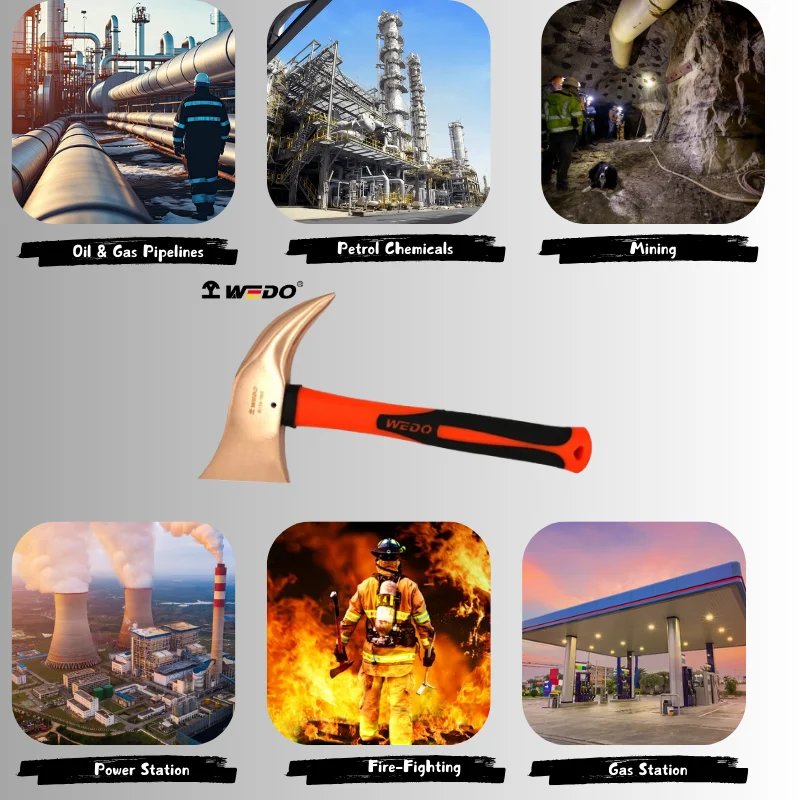 WEDO BAM ATEX FM Certificate Non-sparking Aluminium Bronze Beryllium Copper Fireman Axe