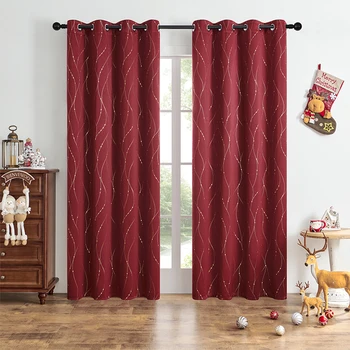 1 piece of blackout curtains, light-reducing and heat-insulating curtains for living room, bedroom, office decoration