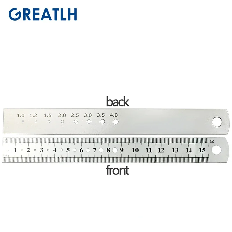 Orthopedic Instruments Autoclavable Measuring Ruler Kirschner Wire and Bone Screw Diameter Lenght 1pcs