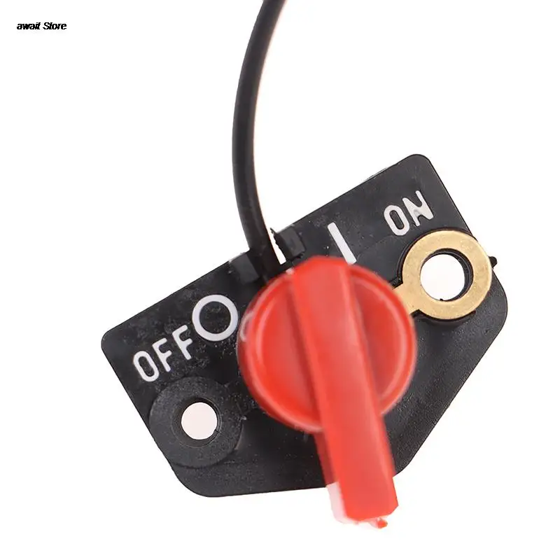 

1 шт. вкл.-ВЫКЛ. Однопроводный переключатель остановки двигателя, подходит для переключателя Robin BTL-EY20