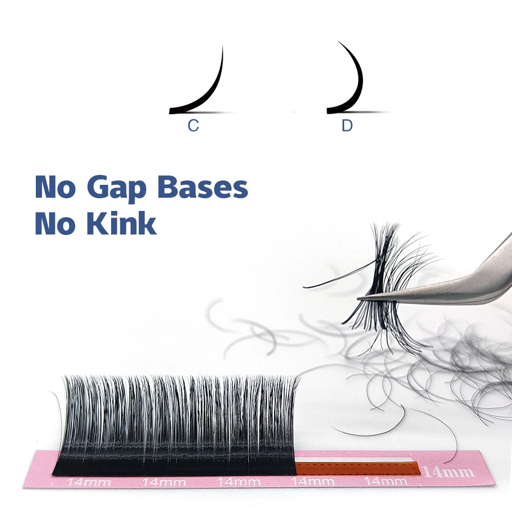 Qeelasee 0.20 Thickness Classic Round lashes B/C/D/CC/DD All Curl 2