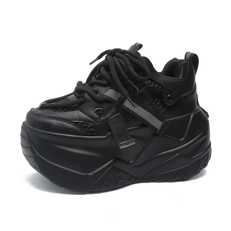 Luxury Women's Lace-Up Vulcanized Shoes - Breathable, Comfortable, Casual Footwear