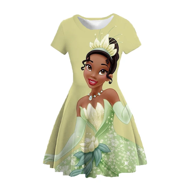 Eulenzauber Mädchenkleid Mit Dino-Print - Sommerkleid Mit Fliegenärmel Für Strand Und Party