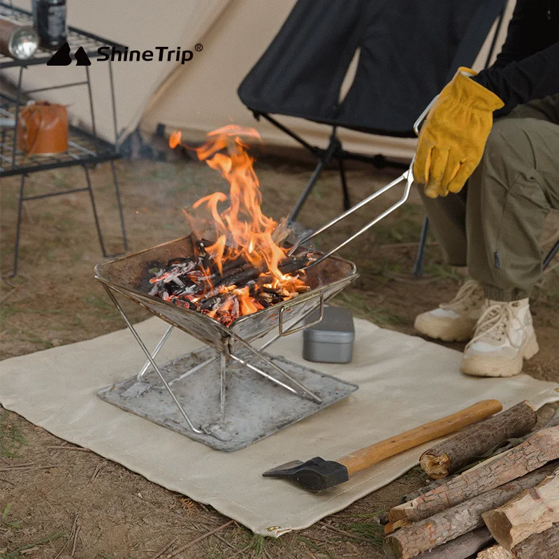 

Outdoor Camping Fireproof Cloth Picnic Mat High Temperature Fiberglass Flame Retardant Cloth Fire Resistant Heat Insulating Mat