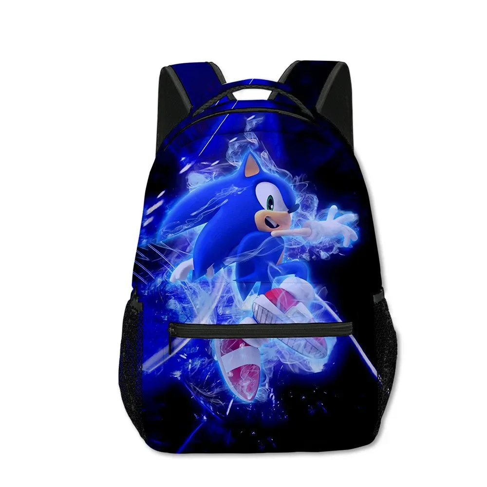 

3D New Double-sided Printing Hedgehog Sonic Sonic Elementary and Middle School Students Schoolbag Children's Backpack Backpack