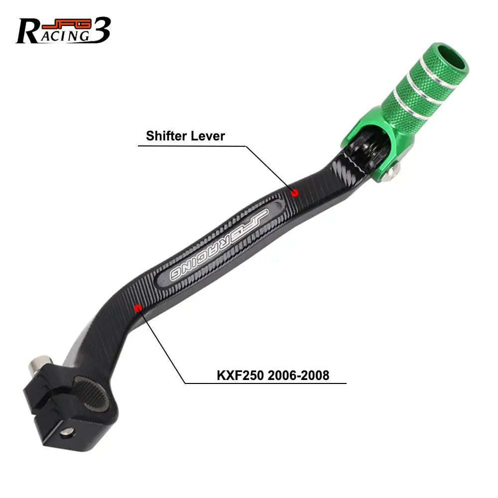 Motorcycle Gear Shifter CNC Shift Lever Pedal For KAWASAKI KXF250 KX250F KX 250F KXF 450 2006 2007 2008