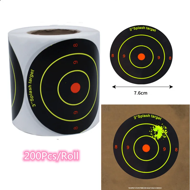 3200PcsRollTargetsforShootingReactiveTargetStickersSelf