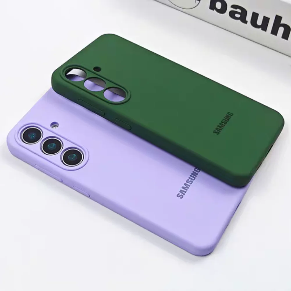 Original Silicone Solid Color Phone Case with Official Box