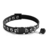 Collar with Bell Cartoon Footprint Colorful Dog Puppy Cat Accessories Kitten Collar Adjustable Safety Bell Ring Necklace 6