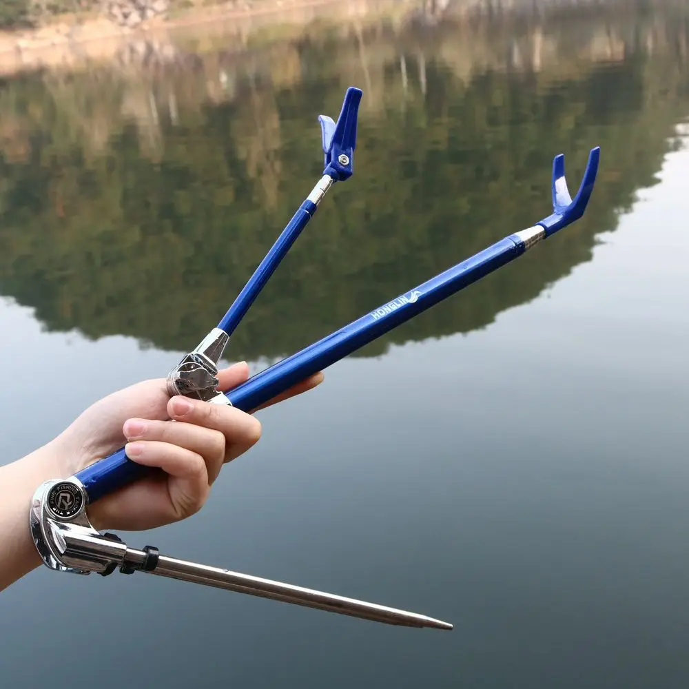Supporto Telescopico Per Canna Da Pesca In Lega Di Alluminio - Regolabile Fino A 1,5m, Antiruggine - 2