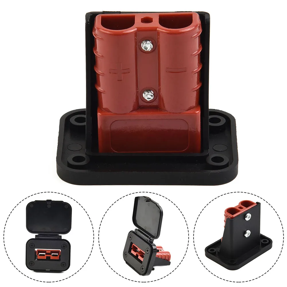 Twin Dual Flush Mount 50 Amp For Anderson Plug Mounting Bracket Caravan Trailer Truck For Anderson Connection Plug Connector 1pc