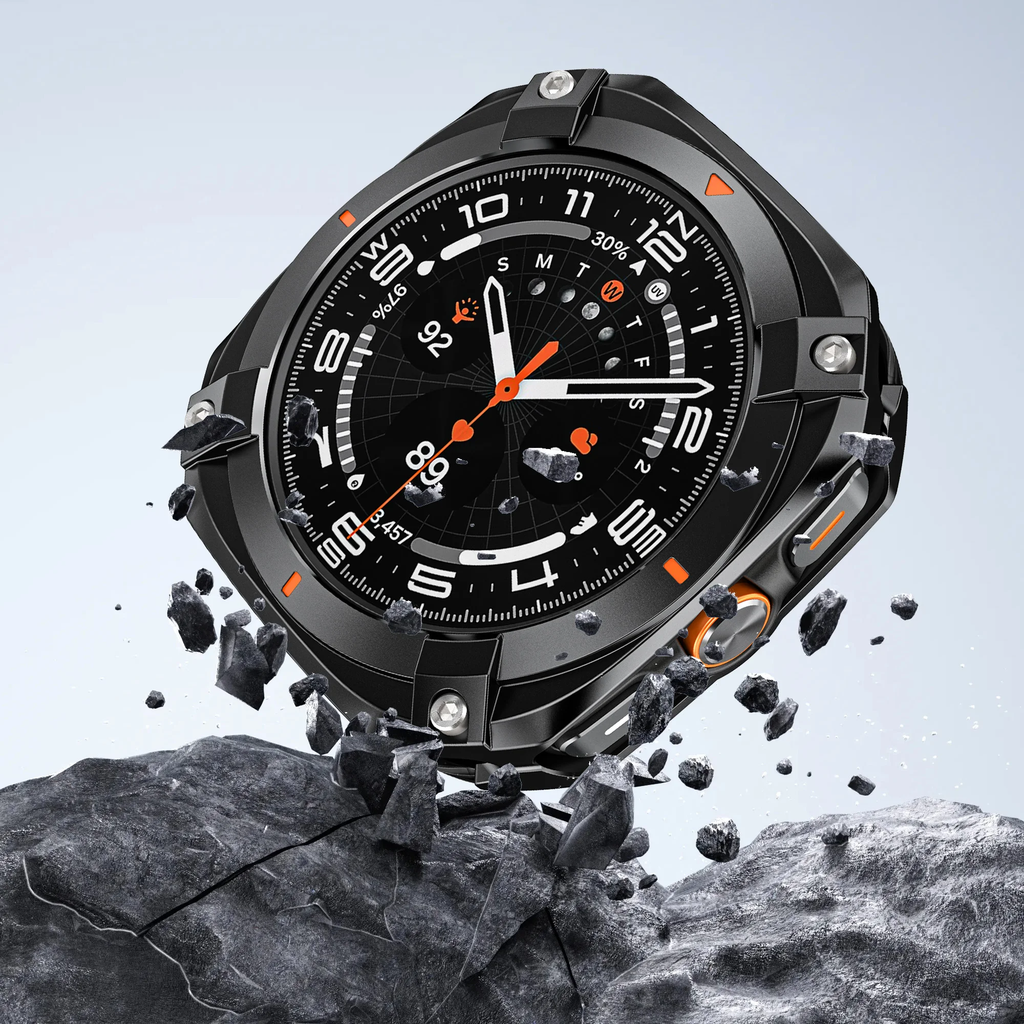 Luxury Armor Aluminium Watch Case with Screen Protector - Premium Metal Cover