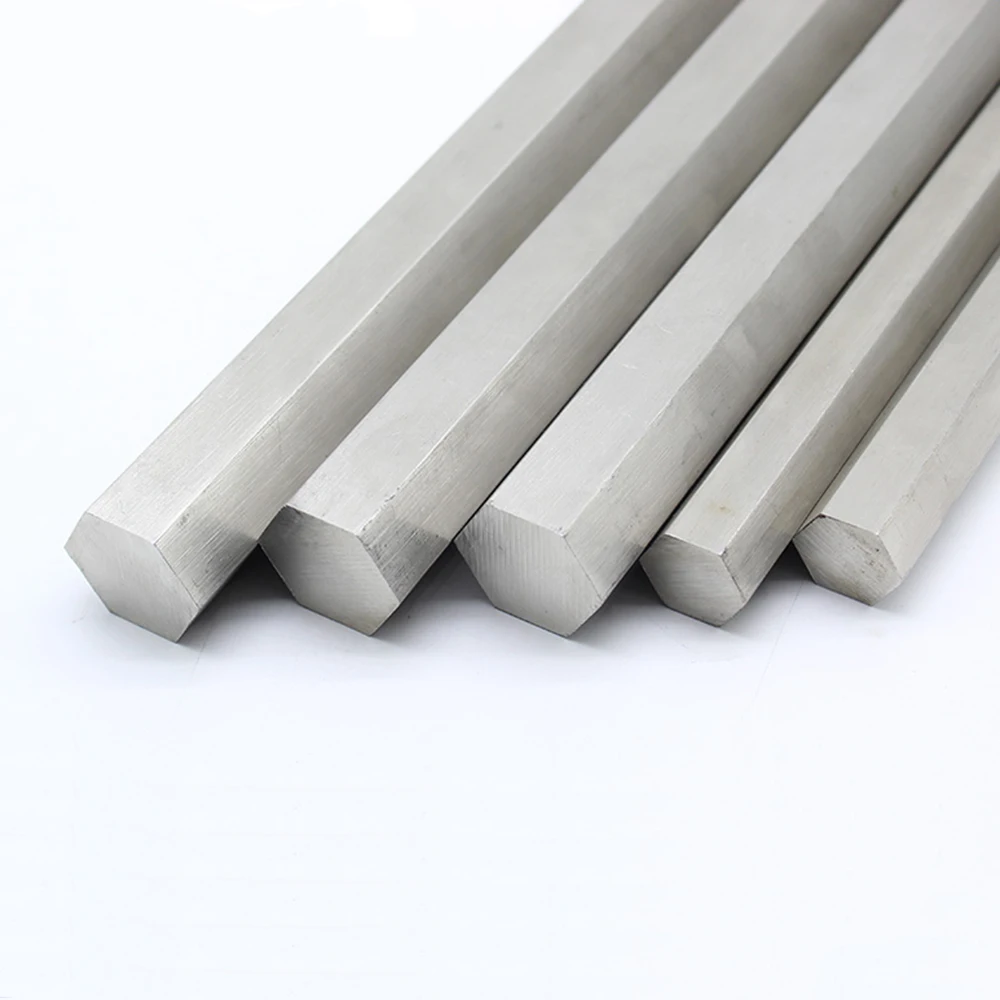 304StainlessSteelHexRodBarShaftCustomizedLength100200300
