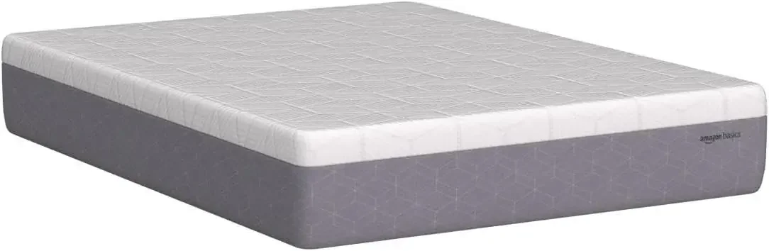 

Охлаждающий гелевый матрас из пены с эффектом памяти, средней прочности, сертификат США, двойной размер, 12 дюймов, белый/серый