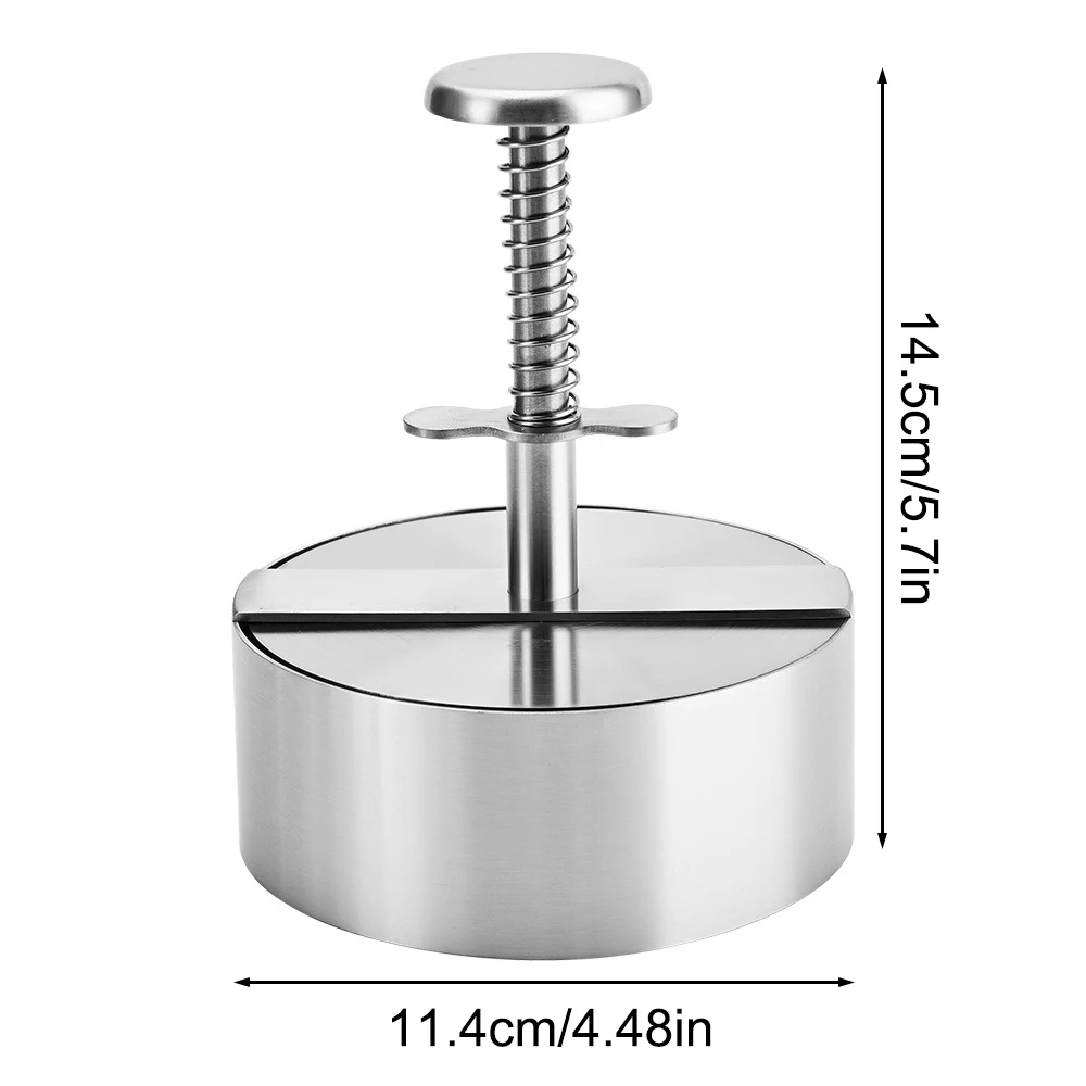 Hamburger Press Maker 1PC Stainless Steel Manual Meat Press for Patty Dumpling Wrapper